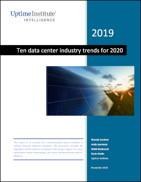  Ten Data Center Industry Trends for 2020