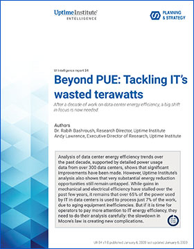 Beyond PUE: Tackling IT’s Wasted Terawatts