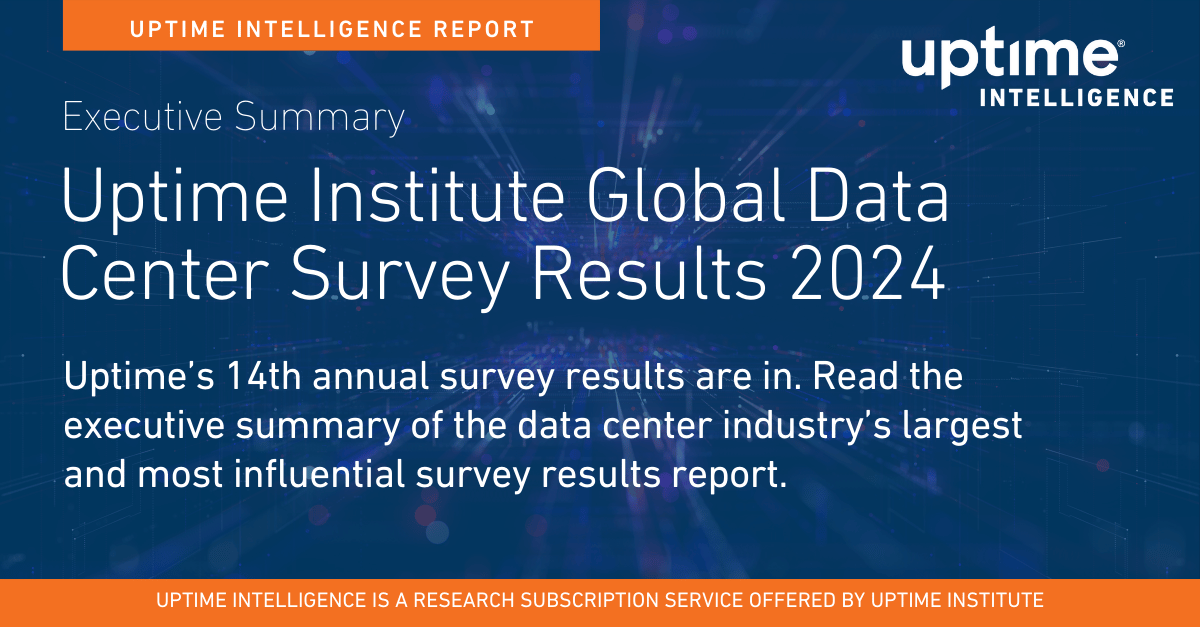 Executive Summary: Uptime Institute Global Data Center Survey Results 2024