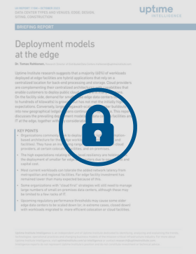 Deployment Models at the Edge