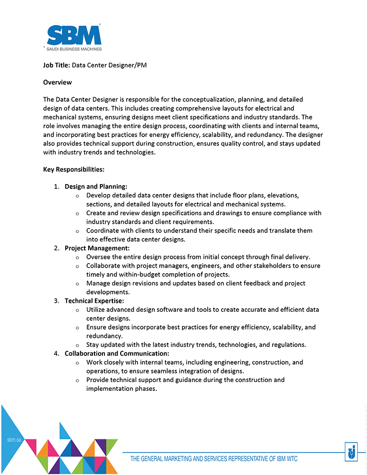 Data Center Designer/PM