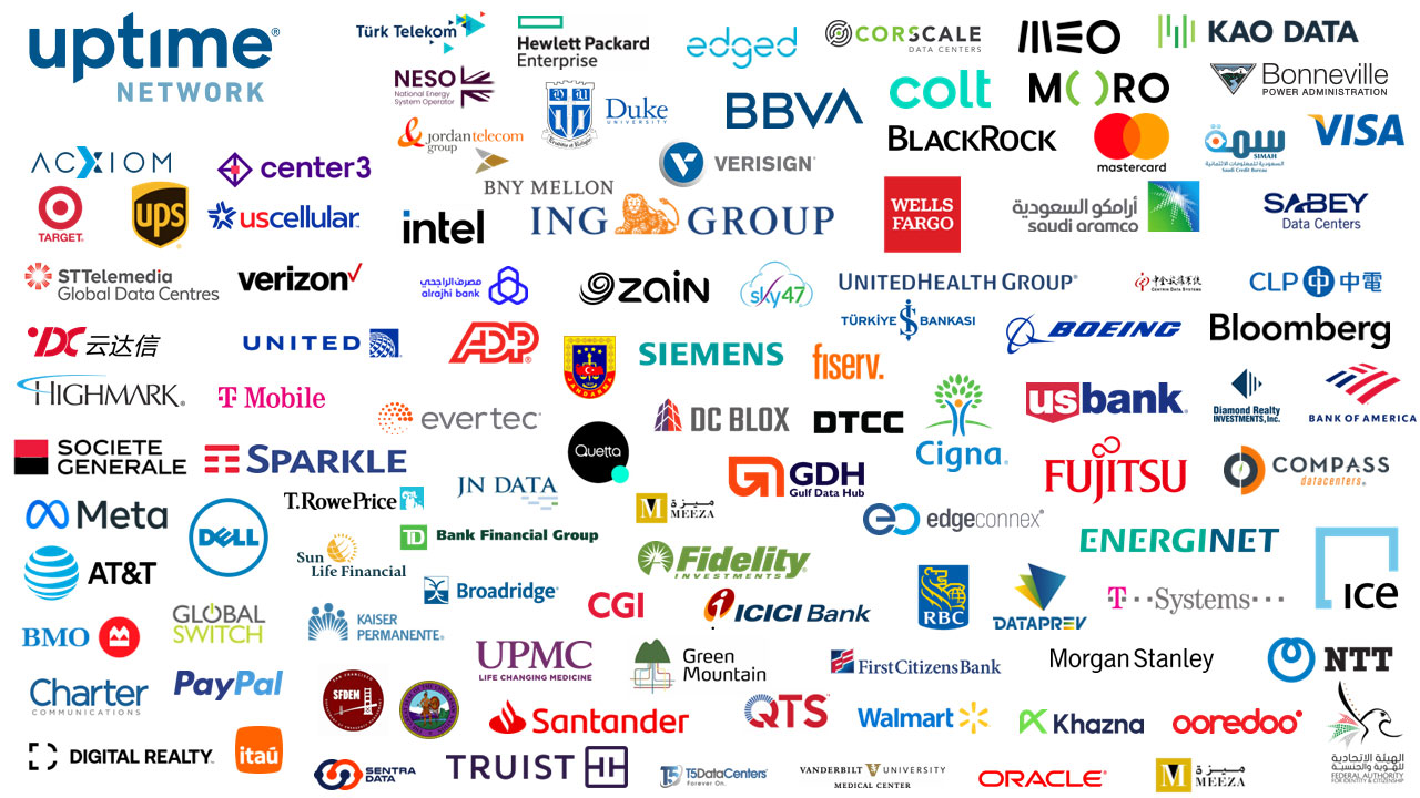 Community of Uptime Network members (logos) Community of Uptime Network members (logos)