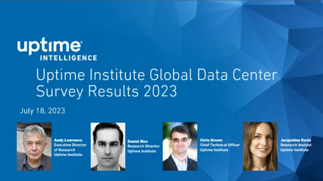 Webinar: Uptime Institute Global Data Center Survey Results 2023