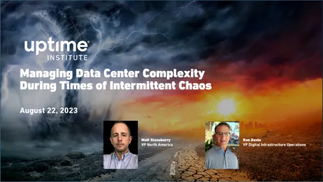 Webinar: Managing Data Center Complexity During Times of Intermittent Chaos