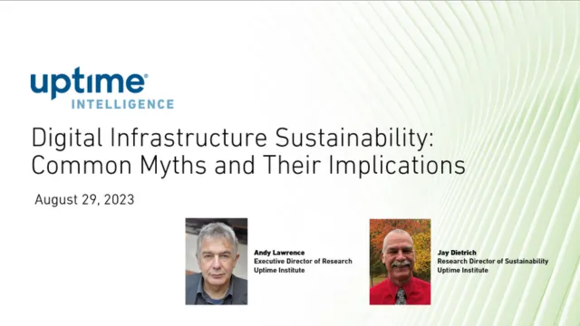 Webinar: Digital Infrastructure Sustainability: Common Myths and Their Implications