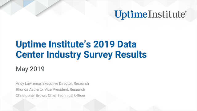 Webinar: 2019 Data Center Industry Survey Results