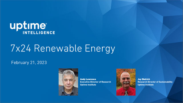 Webinar: 7x24 Renewable Energy