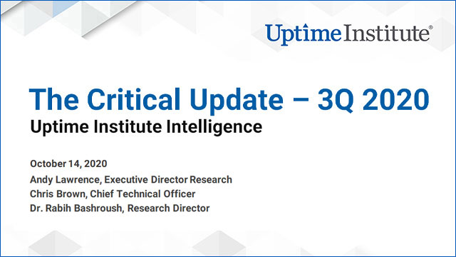 Webinar: The Critical Update - 3Q 2020