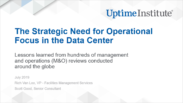 Webinar: The Strategic Need for Operational Focus in the Data Center