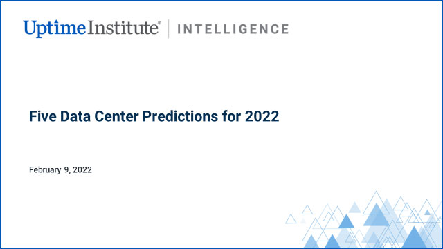 Webinar: Five Data Center Predictions for 2022