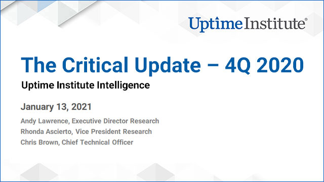 Webinar: The Critical Update - 4Q 2020