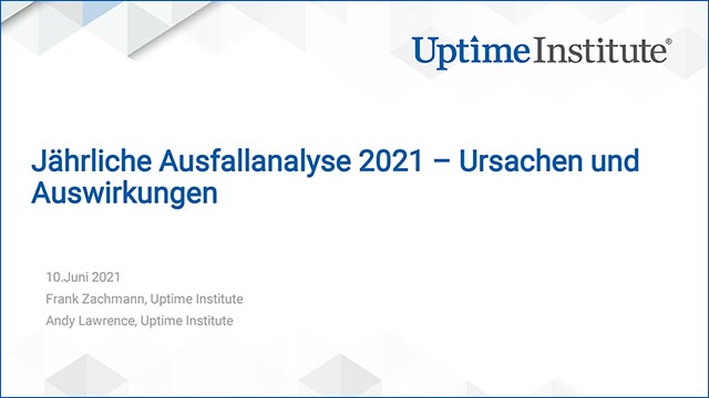 Webinar: Annual Outage Analysis 2021 – Causes and Impacts (Webinar in German)